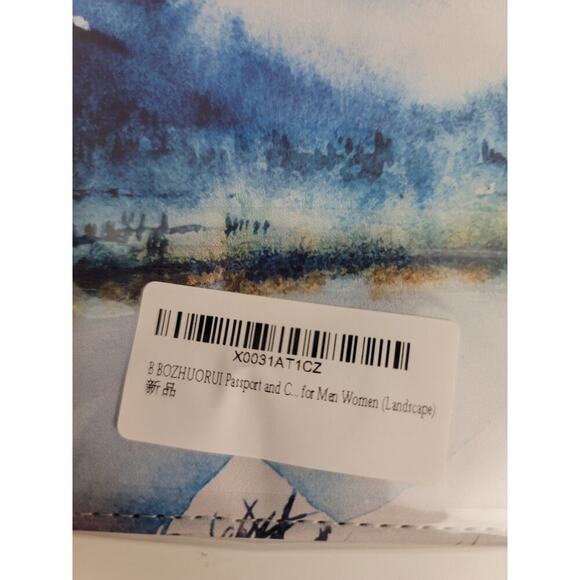 Passport and Card Holder Landscape Design Mens Womens - Picture 3 of 6